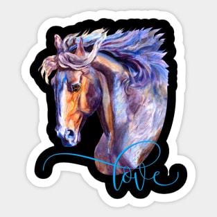 Horse Lover Wild and Free Sticker